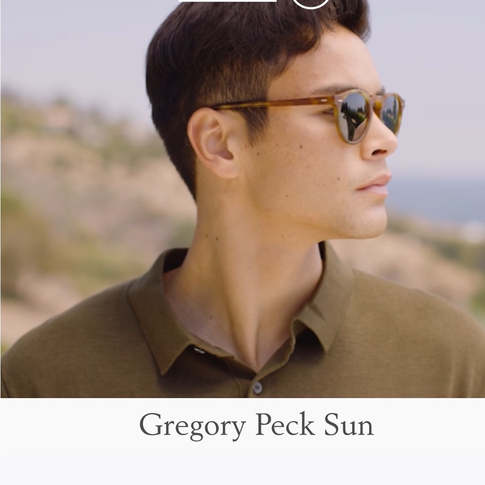 Oliver Peoples — Gregory Peck Sunglasses — Black - Picture 5 of 5